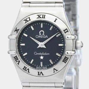 Omega Grey Stainless Steel Constellation 1562.40 Women's Wristwatch 22 mm