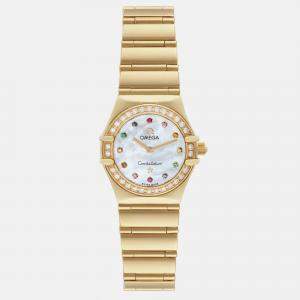Omega Mother Of Pearl Diamond Constellation 1164.79.00 Automatic Women's Wristwatch 22.5 mm
