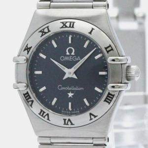 Omega Grey Stainless Steel Constellation Quartz Women's Wristwatch 22 mm