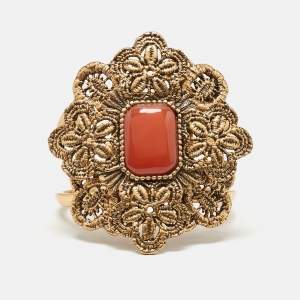 Oscar de la Renta Resin Gold Tone Bracelet