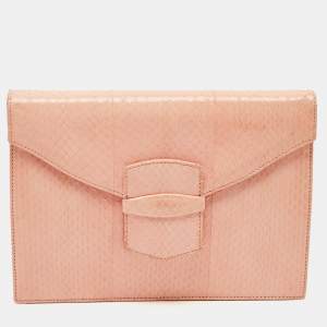 مملوكة مسبقًا حقيبة كلتش أوسكار دي لارينتا إلاف وردية غرافتون