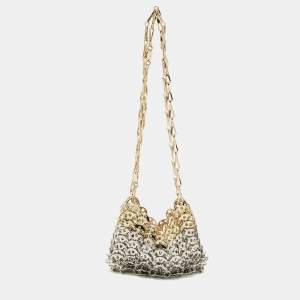 Paco Rabanne Gold/Silver Chain Link Metal Mini Crossbody Bag