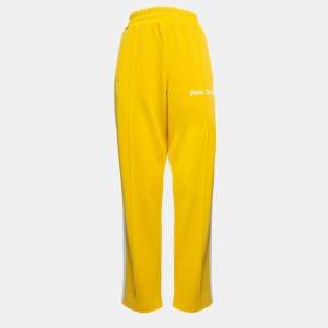 Palm Angels Yellow Synthetic Track Pants L
