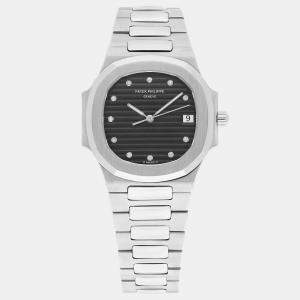 Patek Philippe Nautilus 3900/1 Quartz Silver Stainless Steel Women's Wristwatch 33 mm