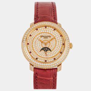 Pre Owned Pre-Owned Patek Philippe Complications Moonphase 4968/400R-001 33 mm