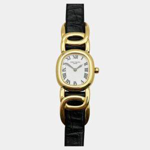Pre Owned Patek Philippe Golden Ellipse 4830J Quartz 18K Yellow Gold Women's Wristwatch 27 mm