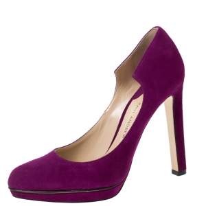 Paul Andrew Purple Suede Manhattan Pumps Size 36