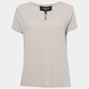 Pre Owned Paule Ka Pink Jersey Short Sleeve Top XL