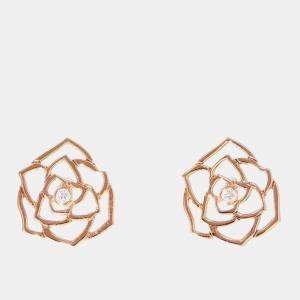 Piaget 18K Rose Rose Gold, Diamond Earrings