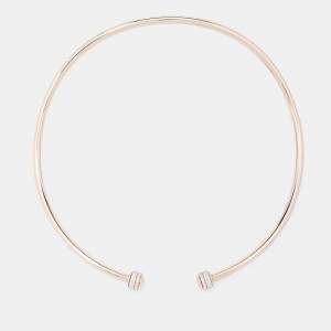 Pre Owned Piaget Possession Diamond 18k Rose Gold Collar Necklace