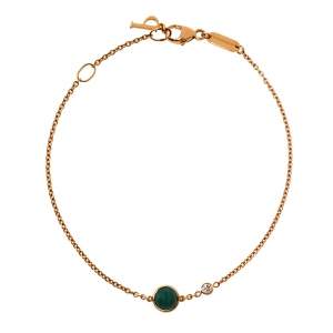 Piaget Possession Malachite Diamond 18K Rose Gold Bracelet
