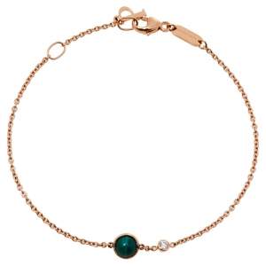 Piaget Possession Diamond Malachite 18K Rose Gold Bracelet