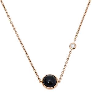 Piaget Possession Onyx & Diamond 18K Rose Gold Necklace
