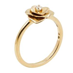 Piaget Rose Diamond 18k Rose Gold Ring Size 52