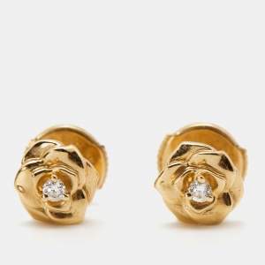 Piaget Rose Diamonds 18k Rose Gold Mini Earrings