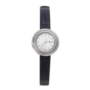 Piaget Silver Stainless Steel Alligator Possesion GOA43080 Women's Wristwatch 29 mm