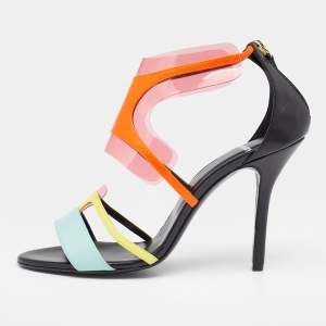 Pierre Hardy Multicolor Leather and PVC Sandals Size 39.5