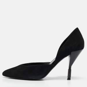 PIERRE HARDY Black Suede D'orsay Pumps Size 38