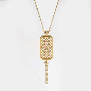 Place Vendome Necklace Vendome XII 0.27 Carat Yellow Gold
