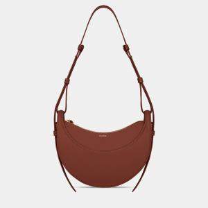 Pre Owned Polene Numero-Dix Smooth Cognac Edition Calfskin Handbag