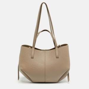 مملوكة مسبقًا حقيبة يد بولين سايم صغيرة جلد بيج