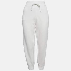 Polo Ralph Lauren White Cotton Ankle-Length Trackpants XL