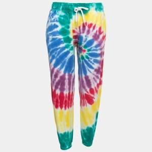 Polo Ralph Lauren Multicolor Tye-Dye Print Cotton Joggers S