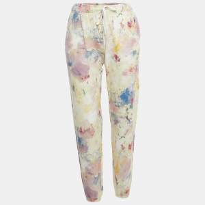 Pre Owned Polo Ralph Lauren Multicolor Tie-dye Cotton Drawstring Joggers XS