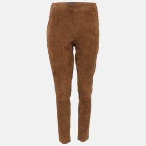 Polo Ralph Lauren Brown Genuine Suede Trousers XL