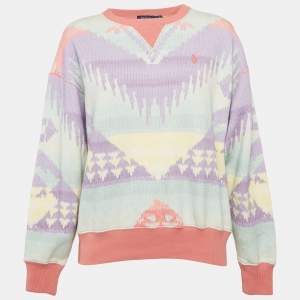 Polo Ralph Lauren Multicolor Printed Cotton Sweatshirt XXS