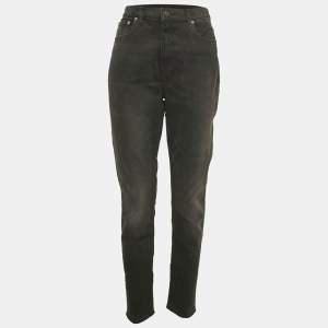 Polo Ralph Lauren Black Denim Skinny High Rise Ankle Length Jeans M 30"