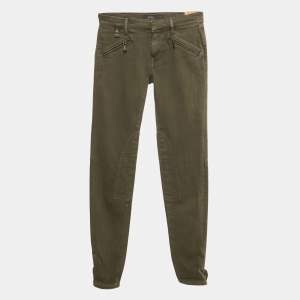 Pre Owned Polo Ralph Lauren Green Denim Whitlyn Jod Jeans S/Waist 25"