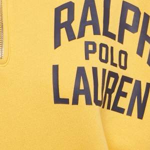 Pre Owned Polo Ralph Lauren Yellow Cotton Zip-Up Sweatshirt S