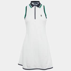 Pre Owned Polo Ralph Lauren White Jersey The Championships Dress XS