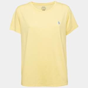Polo Ralph Lauren Yellow Cotton Crew Neck T-Shirt XXL