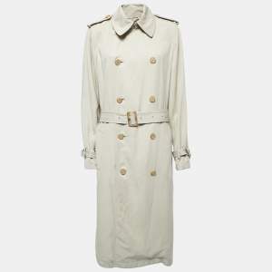 Pre Owned Polo Ralph Lauren Beige Lyocell Trench Coat XL