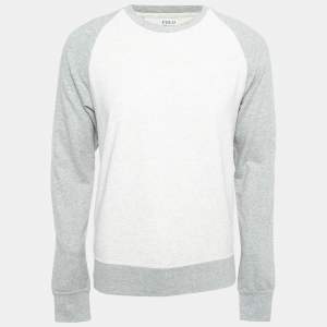 Polo Ralph Lauren Light Grey Cotton Crew Neck Long Sleeve T-Shirt M
