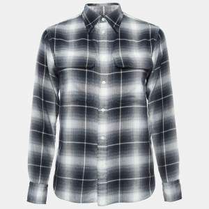 Polo Ralph Lauren Monochrome Tartan Cotton Shirt XS
