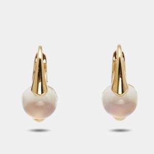 Pomellato M'ama Non M'ama Moonstone 18k Yellow Gold Earrings