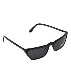 Prada Black/Grey SPR 19U Cat Eye Sunglasses
