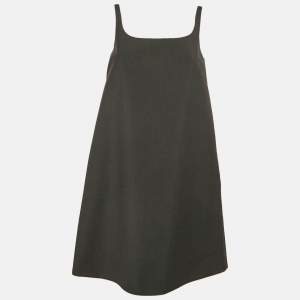 Prada Grey Wool Cami Mini Dress S