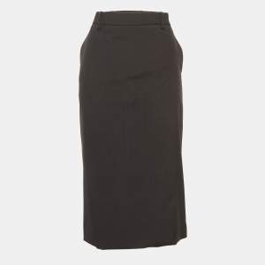 Prada Grey Mohair Pencil Skirt S