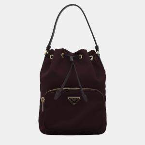 Pre Owned Re-Nylon Bucket Bag