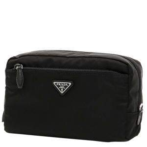 Prada Black Nylon Vela Pouch Bag