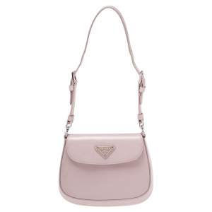 Prada Pink Cleo Leather Shoulder Bag