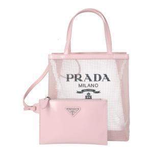 مملوكة مسبقًا Prada Pink Sequined Mesh Shopping Small Tote Bag 