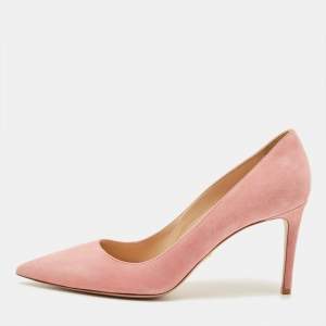 مملوكة مس بقًا Prada Size 41 Pink Suede Pointed Toe Pumps