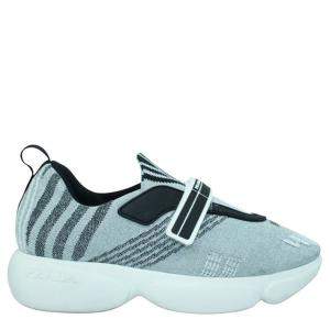 Pre Owned Prada Grey Mesh Cloudbust   Sneakers