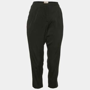 Prada Sport Black Sateen Capri Pants L
