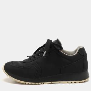 Prada Sport Black Nylon Low Top Sneakers Size 39